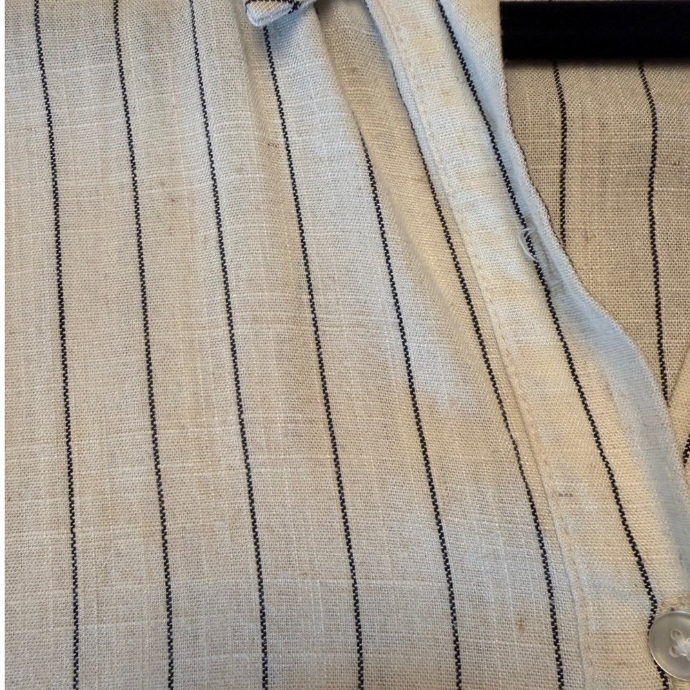 Marissa‎ Webb Collective Tie Waist Linen Midi Dress women size 14 EUC RtR - Picture 14 of 16